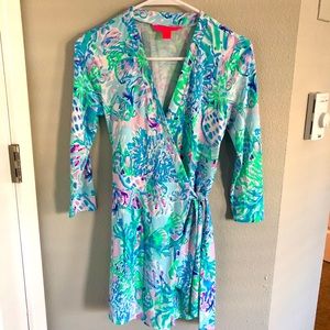 Lilly Pulitzer Karlie Wrap Romper Amethyst Craysea